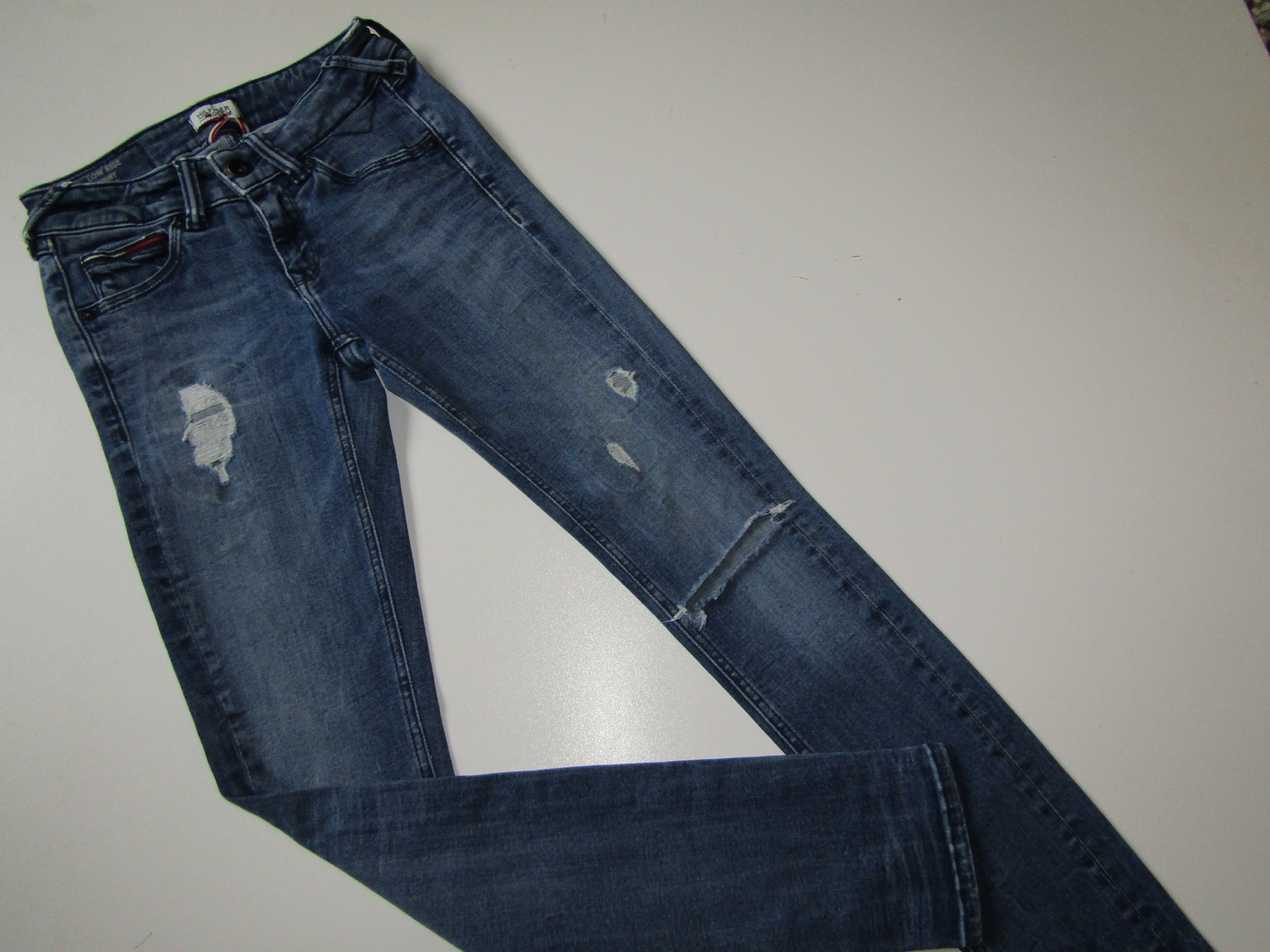 Dívčí elastické džíny- TOMMY HILFIGER... VEL-158-164