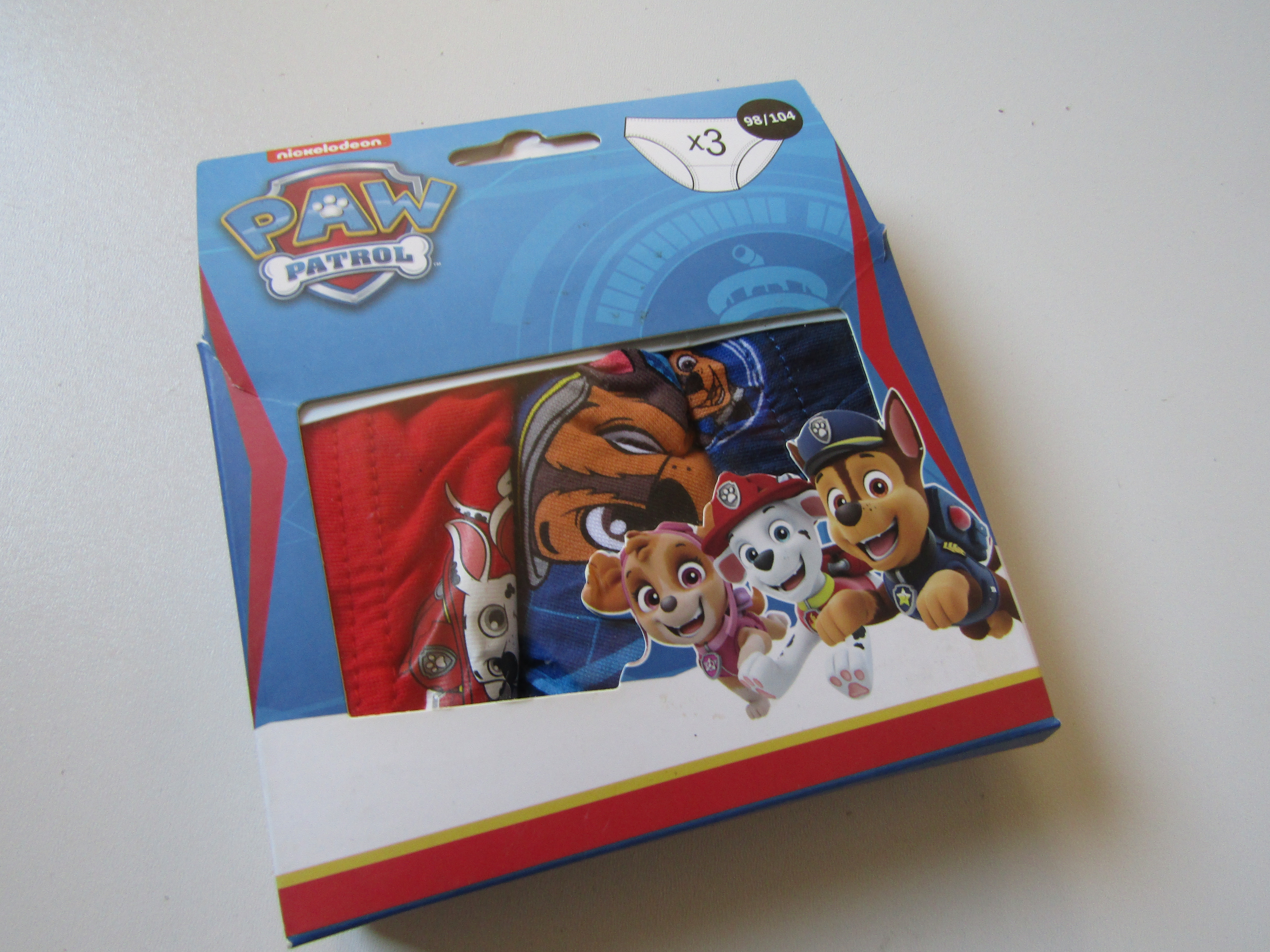 Chlapecké slipy- PAW PATROL-NOVÉ... VEL-98-104