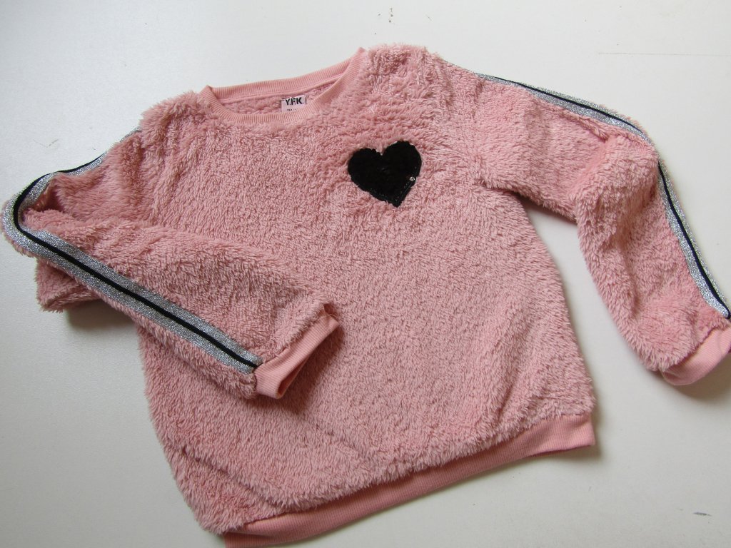Dívčí heboučká mikina- Y.F.K.... VEL-134-140
