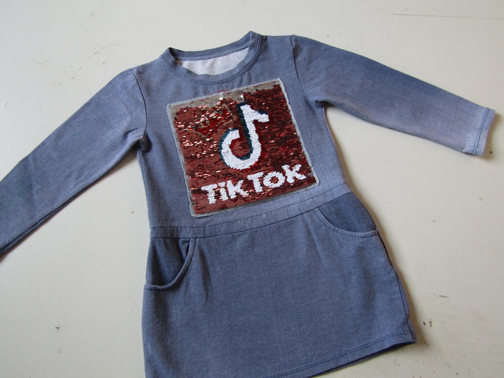 Dívčí teplákové šaty- TIK TOK... VEL-104
