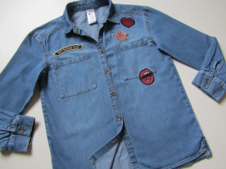 Dívčí džínová košile- C&A... VEL-134-140