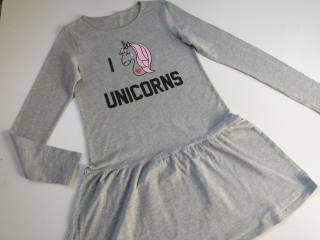 Dívčí šaty- UNICORNS...VEL-158-164