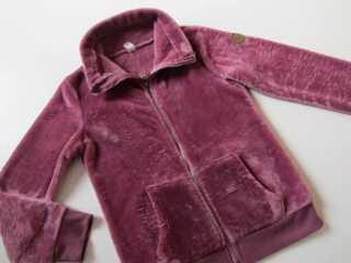 Dívčí chlupatá mikina-bunda- YIGGA... VEL-134-140