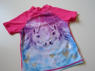 Dívčí tričko na plavání- TU... VEL-104-110