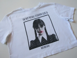 Dívčí crop top- WEDNESDAY... VEL-134-140