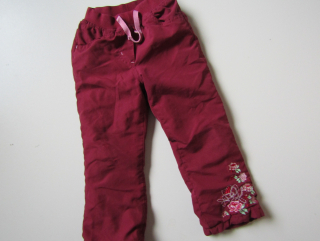 Dívčí oteplené kalhoty... VEL-98