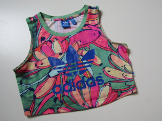 Dívčí sportovní krátké tílko- ADIDAS... VEL-38