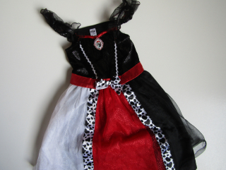 MAŠKARNÍ KOSTÝM- Cruella de vil-NOVÝ... VEL-110-116