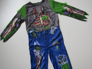 MAŠKARNÍ KOSTÝM- GAME OVER-NOVÝ... VEL-122-128