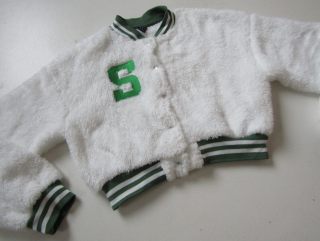 Dívčí plyšová bunda-mikina- LYPOBALA-NOVÁ... VEL-36