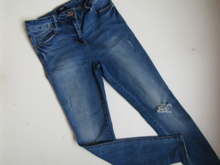 Dívčí elastické džíny-DENIM... VEL-152-158