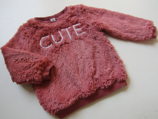 Dívčí huňatá-oteplená mikina- TU... VEL-92-98