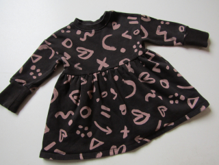 Dívčí teplákové šaty- NEXT... VEL-80