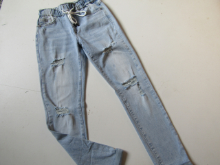 Dívčí trhané džíny- DENIM... VEL-XS