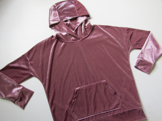 Dívčí sametová mikina- CROPP...VEL-S