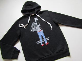 Dívčí mikina- FASHION...VEL-152-158