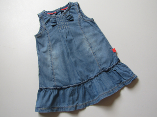 Dívčí džínová šatovka-TOPO... VEL-92