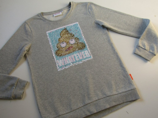 Dívčí huňatá mikina- EMOJI-NOVÁ... VEL-170-176