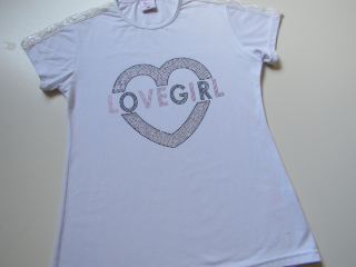 Dívčí tričko- LOVE... VEL-158-164