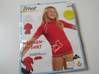 Dívčí tričko-plavací-  CRIVIT-NOVÉ... VEL-134-140