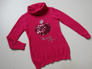 Dívčí elastický svetřík-rolák-LUSSA... VEL-128