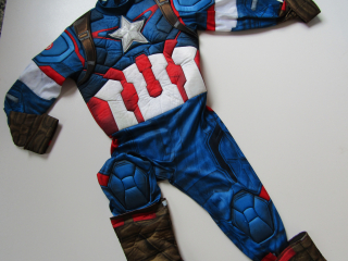 MAŠKARNÍ KOSTÝM- CAPITAN AMERICA... VEL-128-140