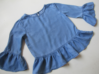 Dívčí džínová tunika-DENIM... VEL-158 a víc